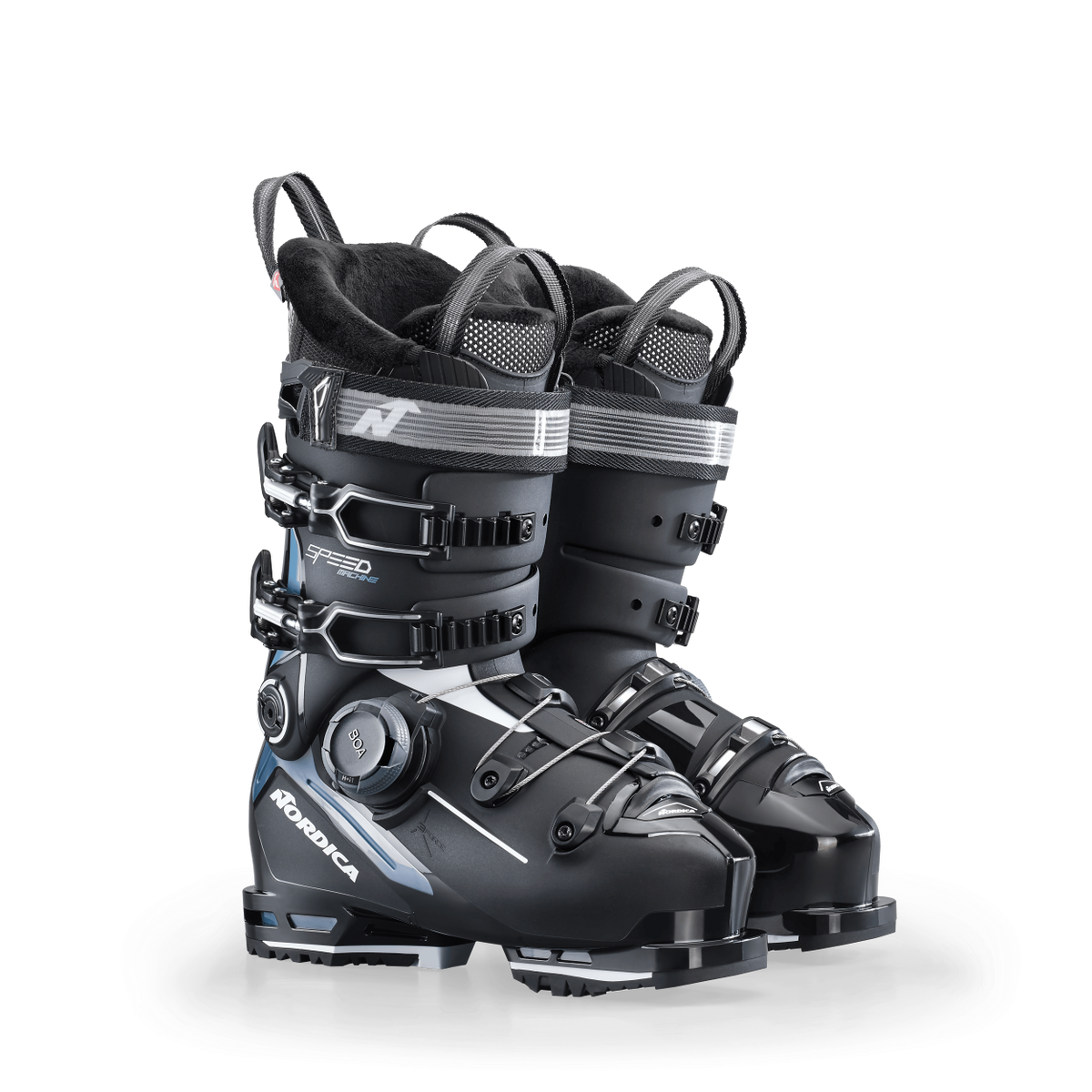 Nordica Speedmachine 3 Boa 95 W (GW) Skischuh Damen, schwarz/hellblau/weiss