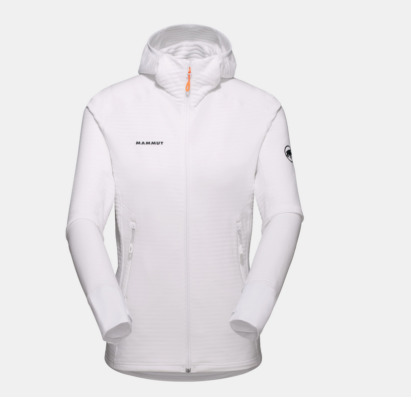 Mammut Taiss Light Midlayer Hooded Jacket Damen, weiss