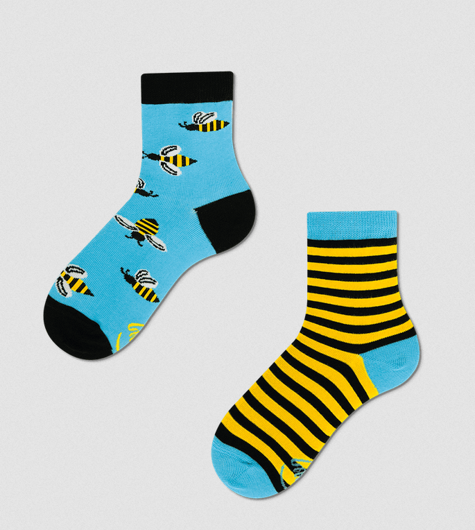 Many Morning Socken Kinder "Bee Bee"
