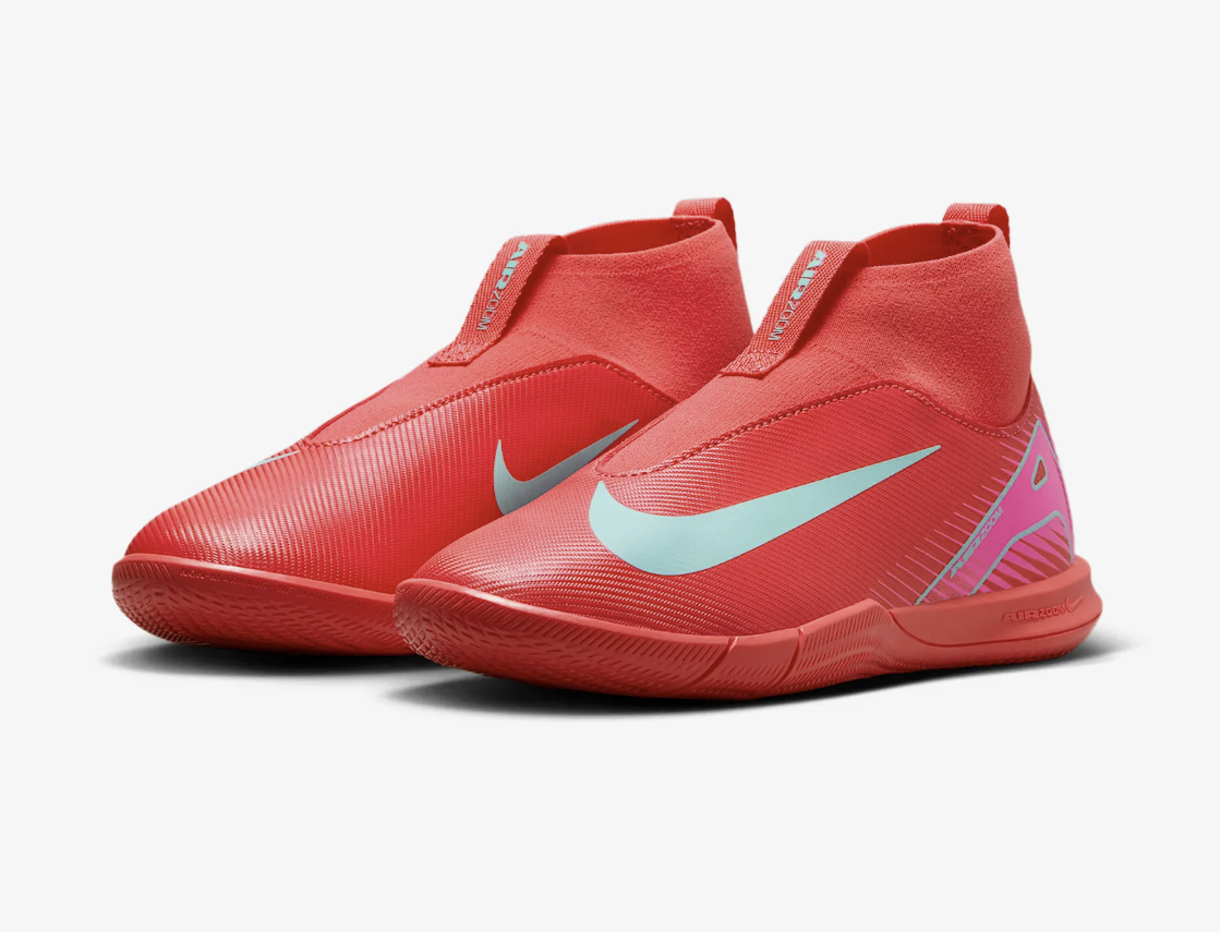 Nike Mercurial Superfly 10 Academy IC Junior Fussballhallenschuh, emberrot