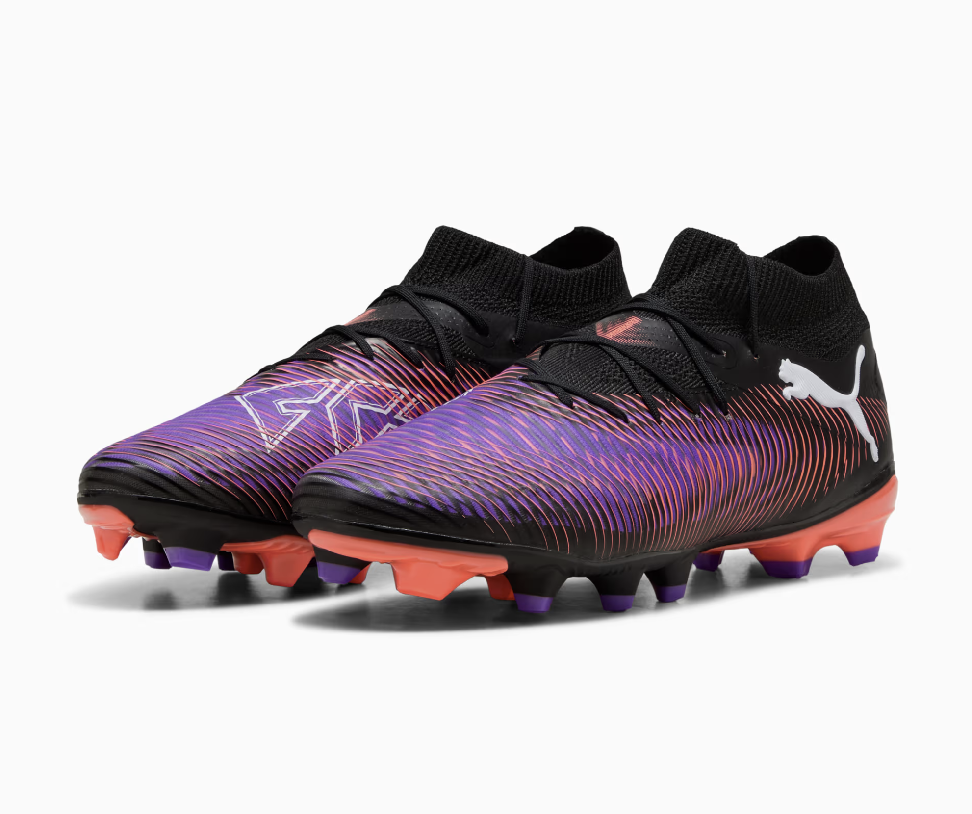 Puma Future 8 Pro FG/AG Fussballschuh, schwarz/rot