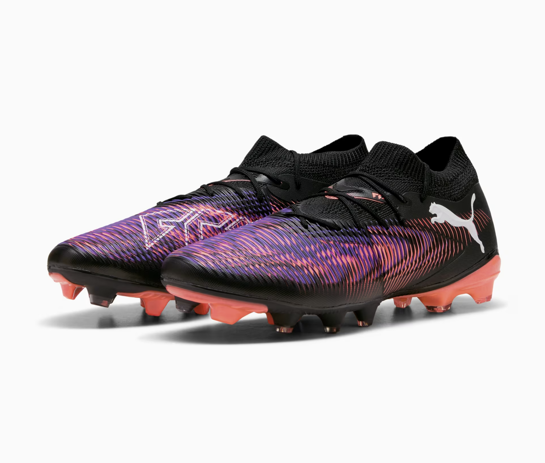 Puma Future 8 Match Fussballschuh, schwarz/rot