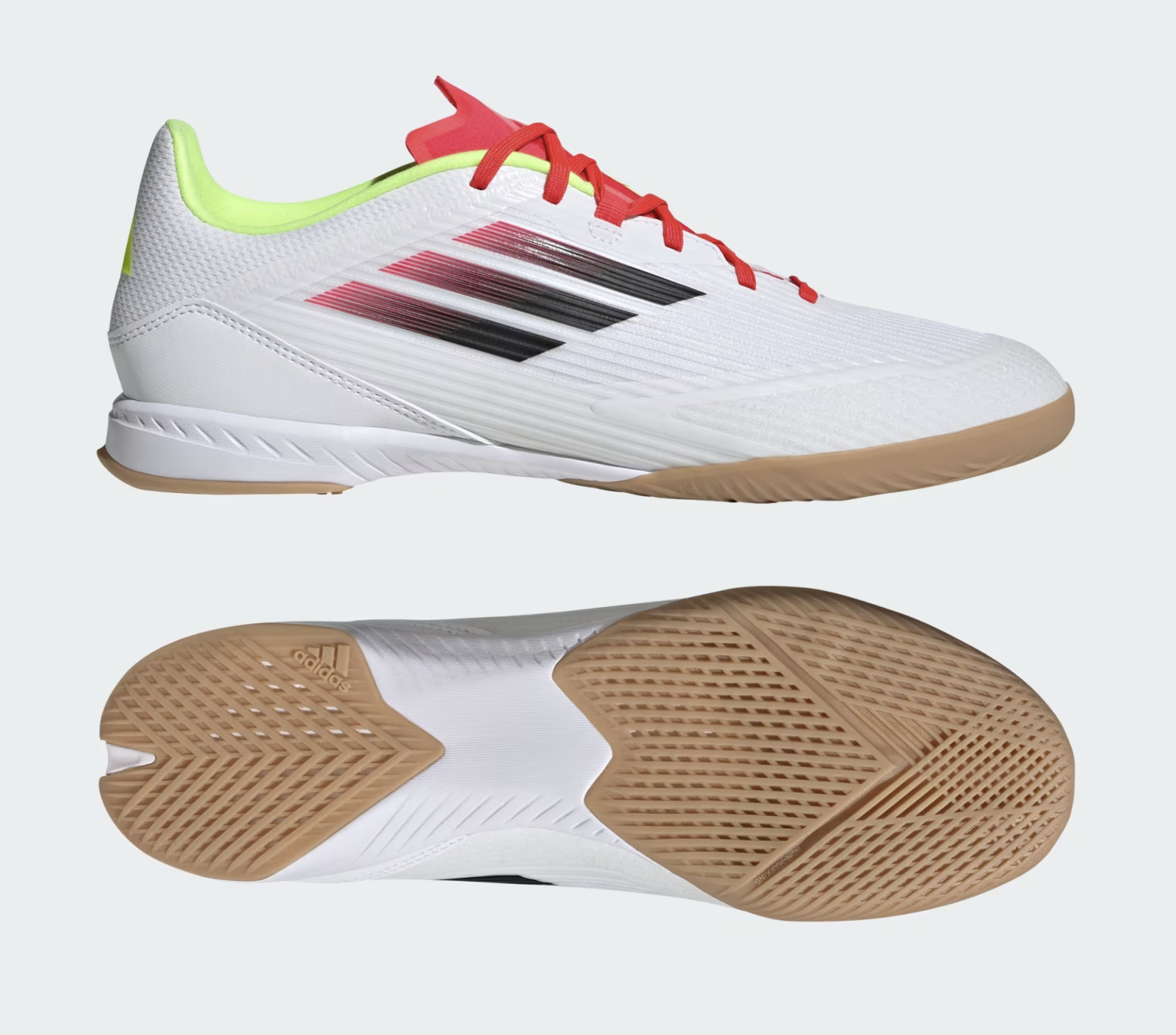 Adidas F50 League Fussballhallenschuhe, weiss/gelb