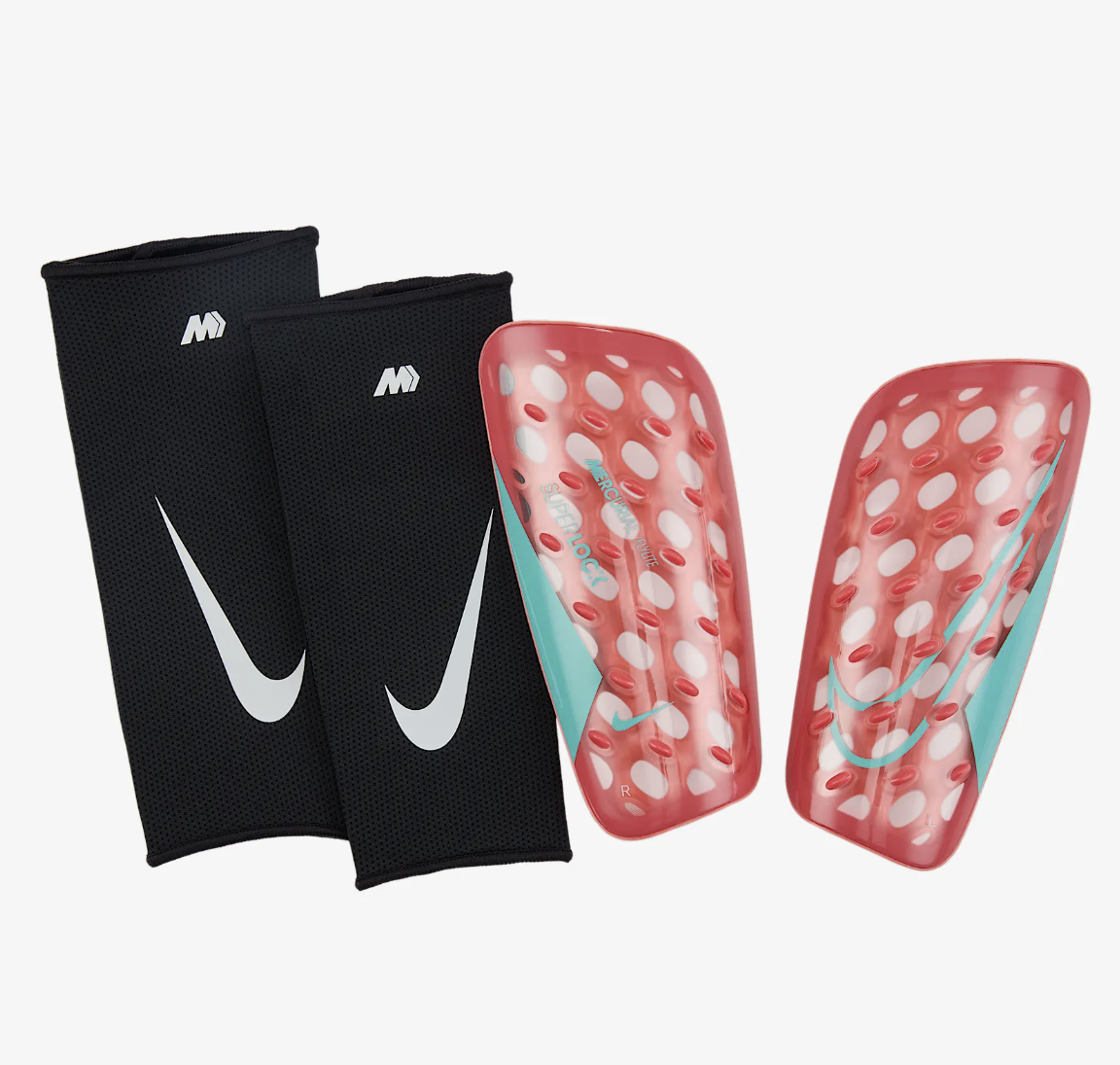 Nike Mercurial FlyLite SuperLock Schienbeinschoner, emberrot