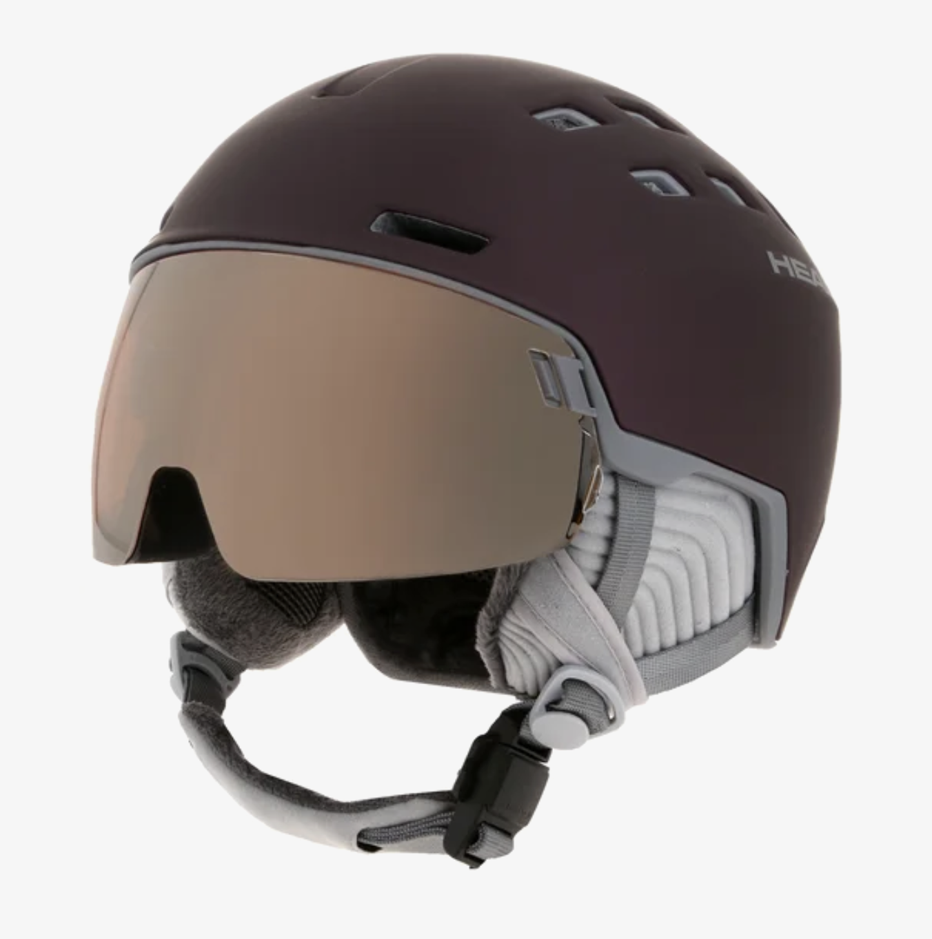 Head Rachel Damen Skihelm mit Visier, burgundy