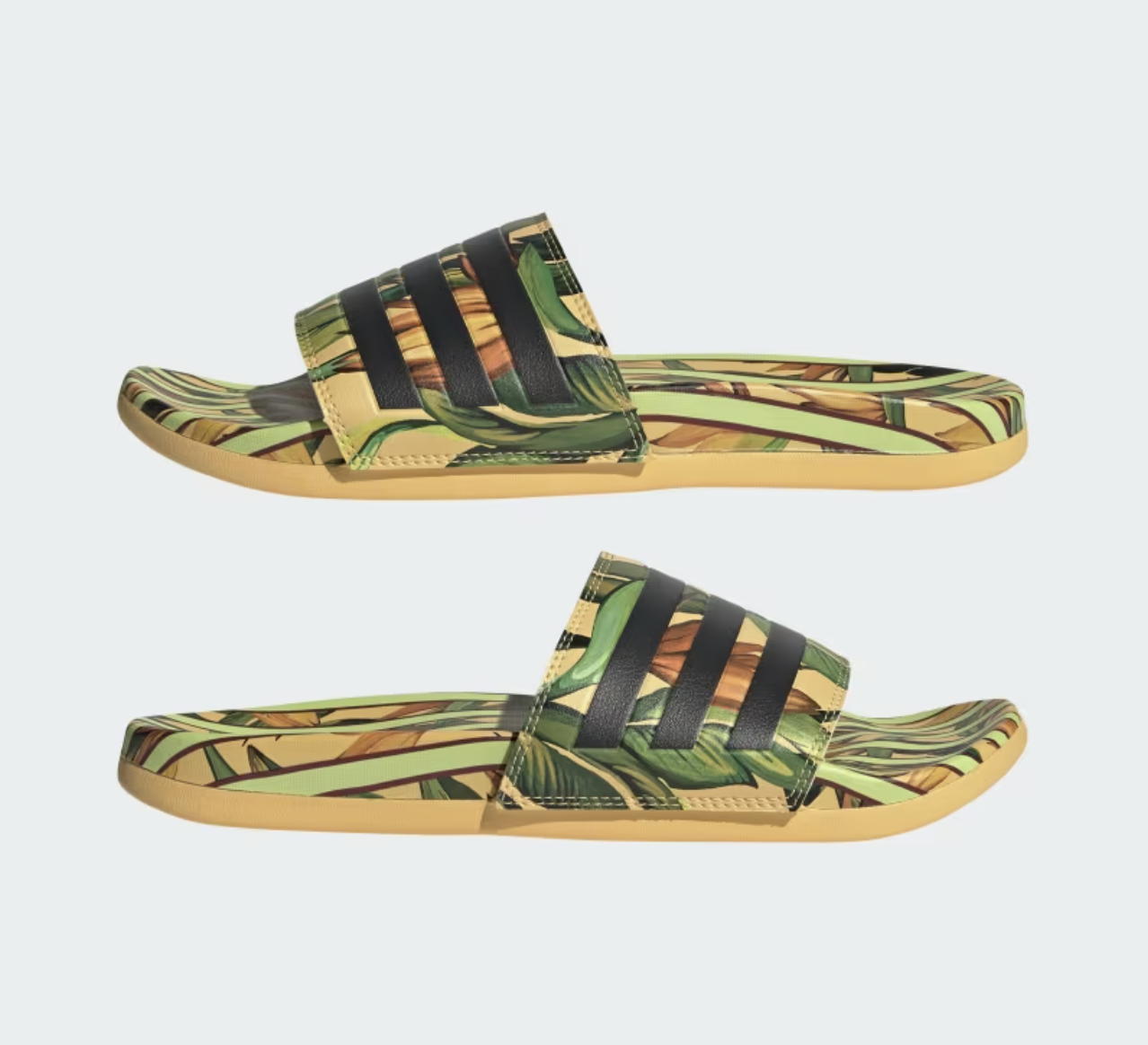 Adidas Adiletten Comfort, gelb/grün