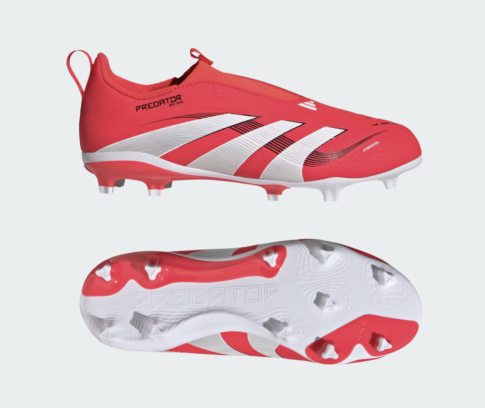 Adidas Predator League LL FG Junior Fussballschuhe, rot/weiss