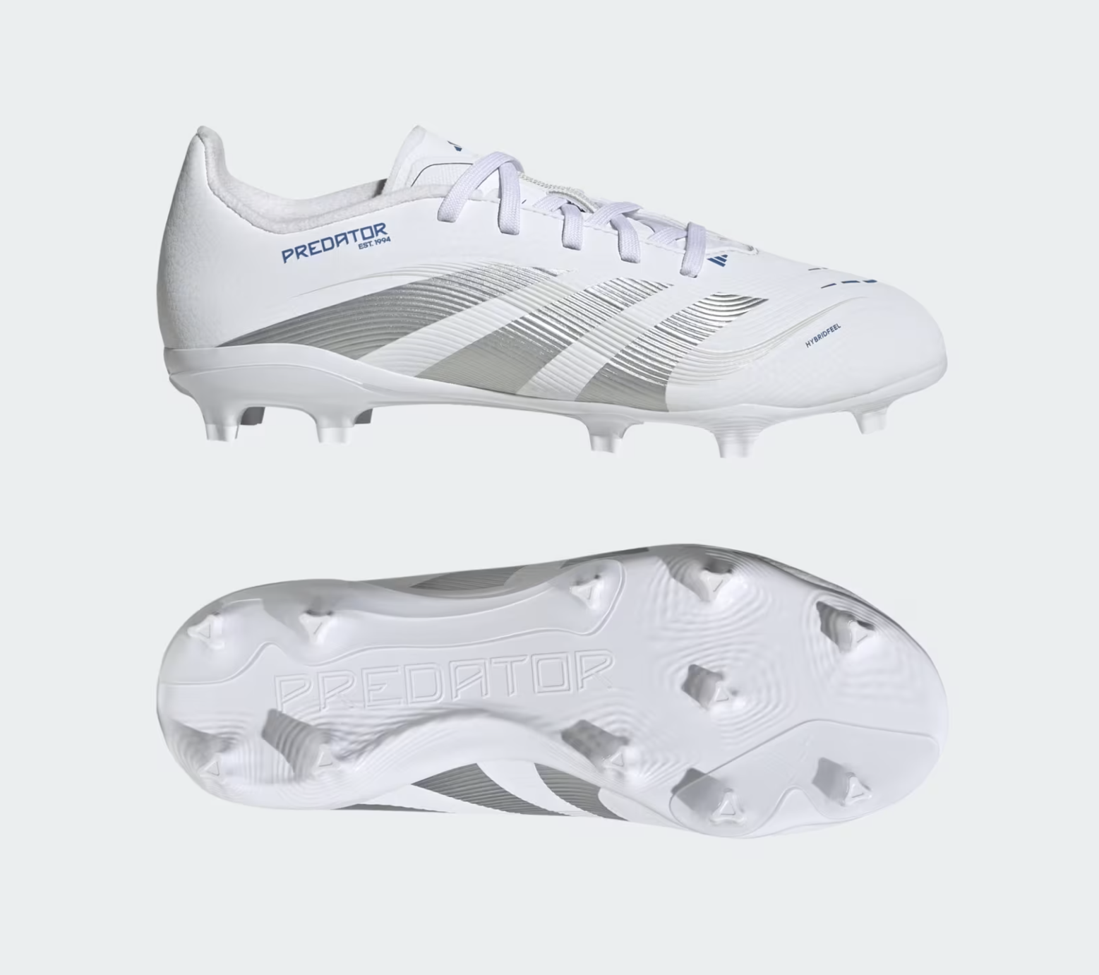 Adidas Predator League FG Junior Fussballschuhe, weiss/silber