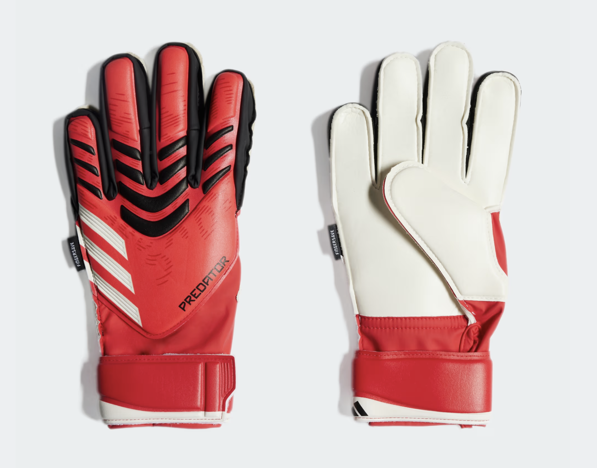 Adidas Predator Match Junior Fingersave Goaliehandschuh, rot