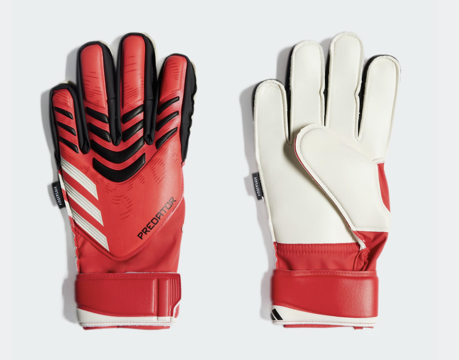 Adidas Predator Match Junior Fingersave Goaliehandschuh, rot