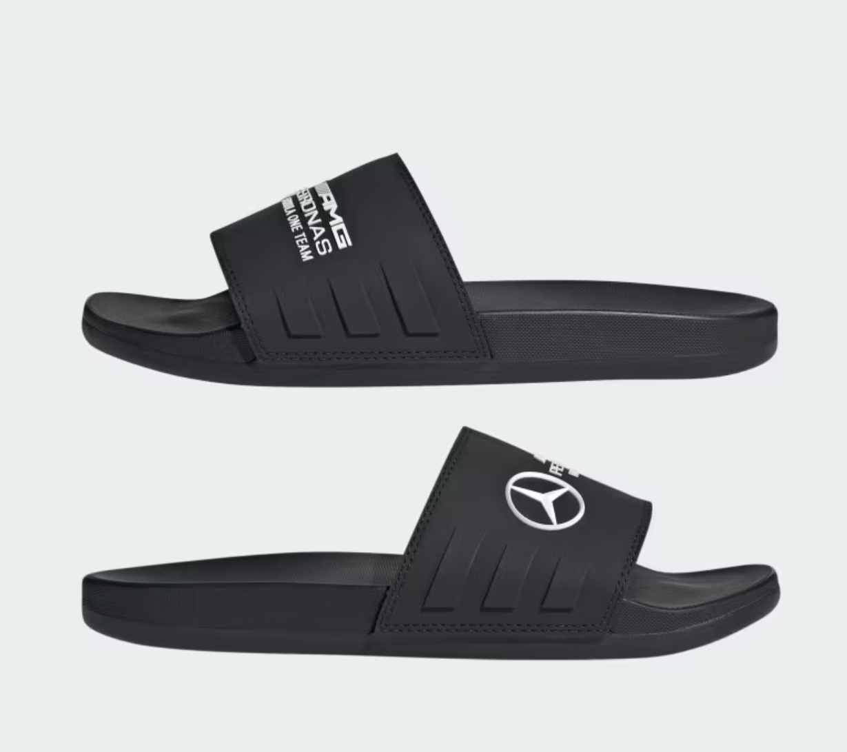Adidas Adiletten Comfort Mercedes AMG Petronas, schwarz
