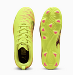 Puma Future 8 Play FG/AG Junior Fussballschuhe, gelb/schwarz