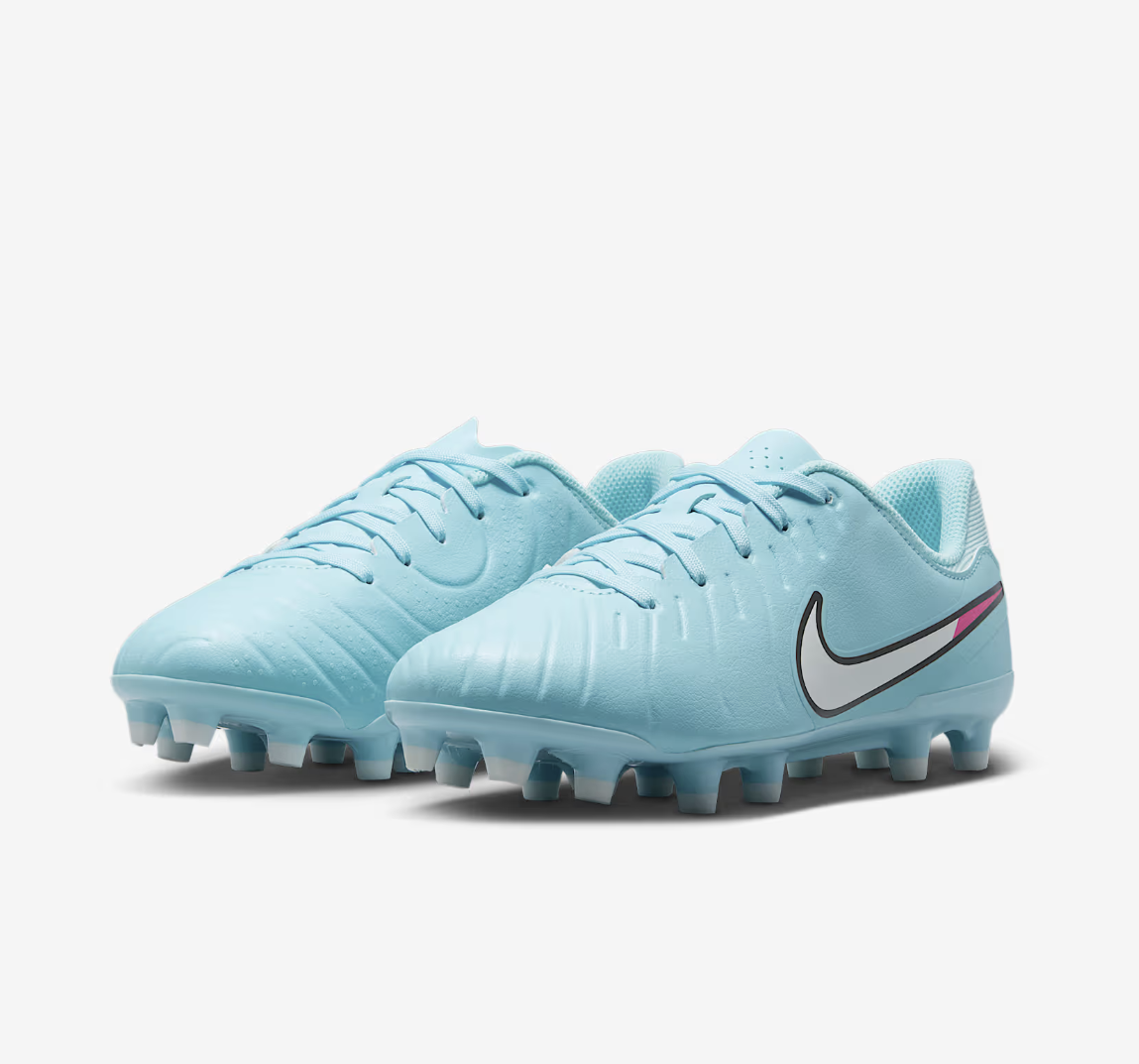 Nike Tiempo Legend 10 Academy Junior Fussballschuh, hellblau/weiss