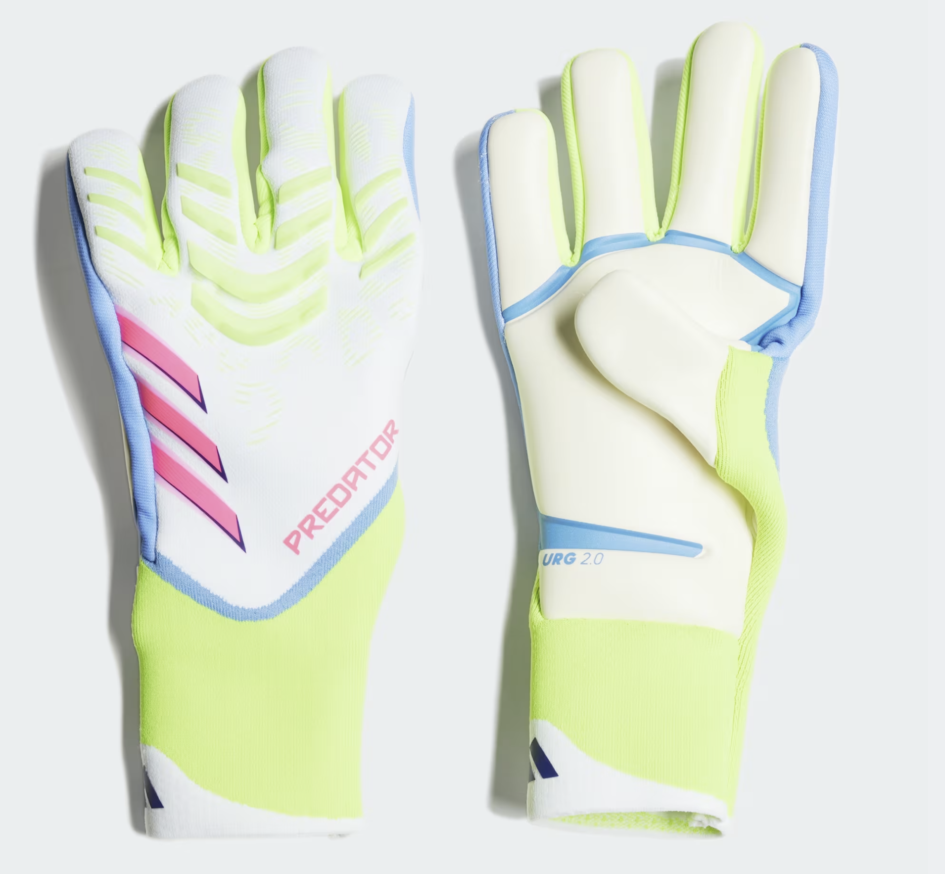 Adidas Predator GL Pro Torwarthandschuhe, weiss/lemon/pink