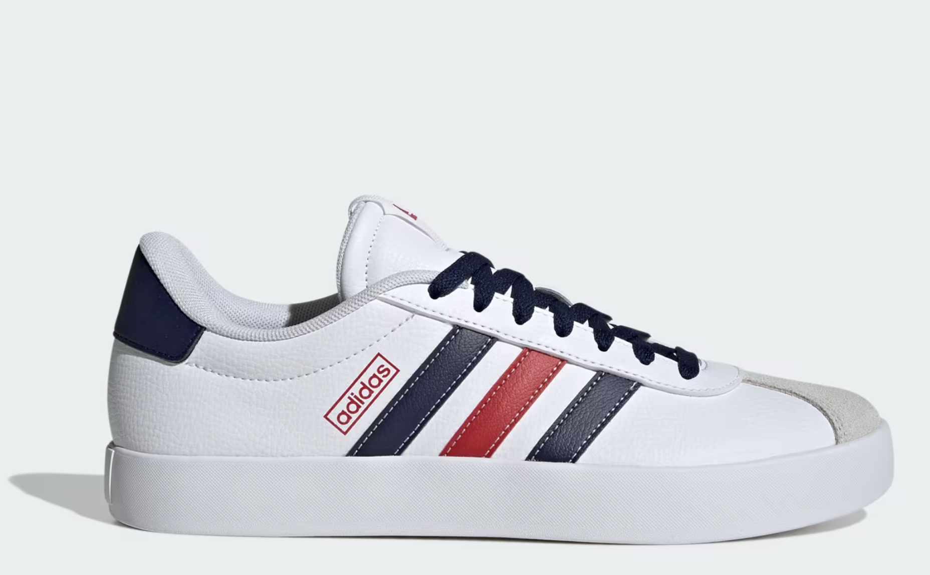 Adidas VL Court 3.0 Herren Freizeitschuh, weiss/blau/rot