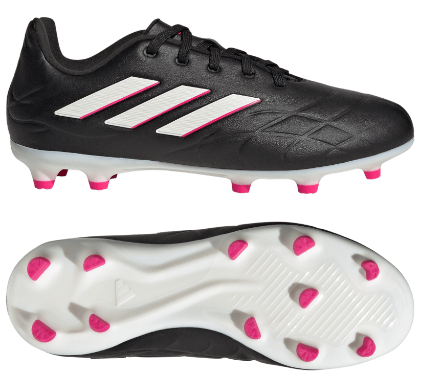 Adidas Copa Pure.3 Junior Fussballschuhe, schwarz/weiss/pink