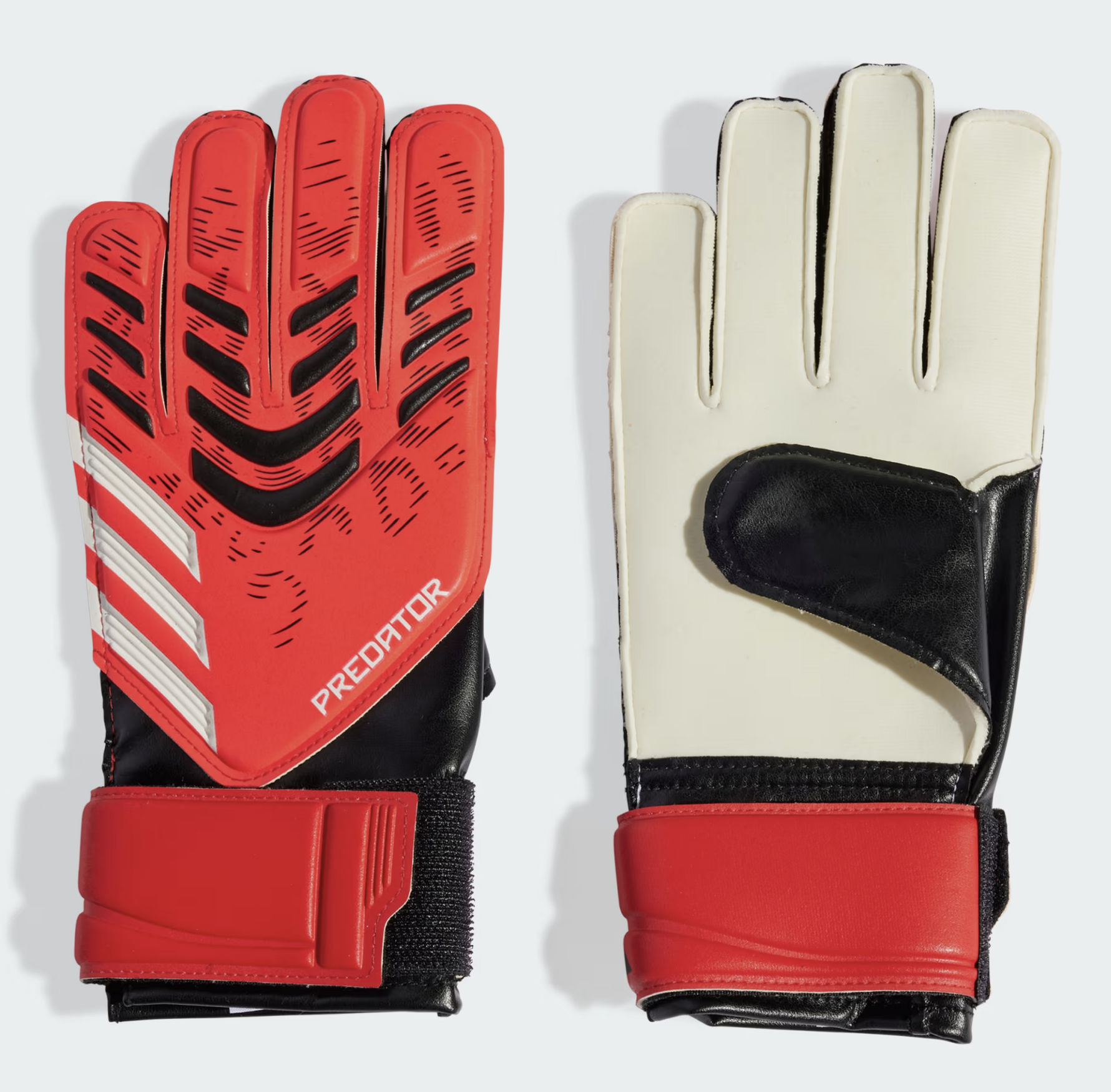 Adidas Predator Training Junior Torwarthandschuhe, schwarz/rot