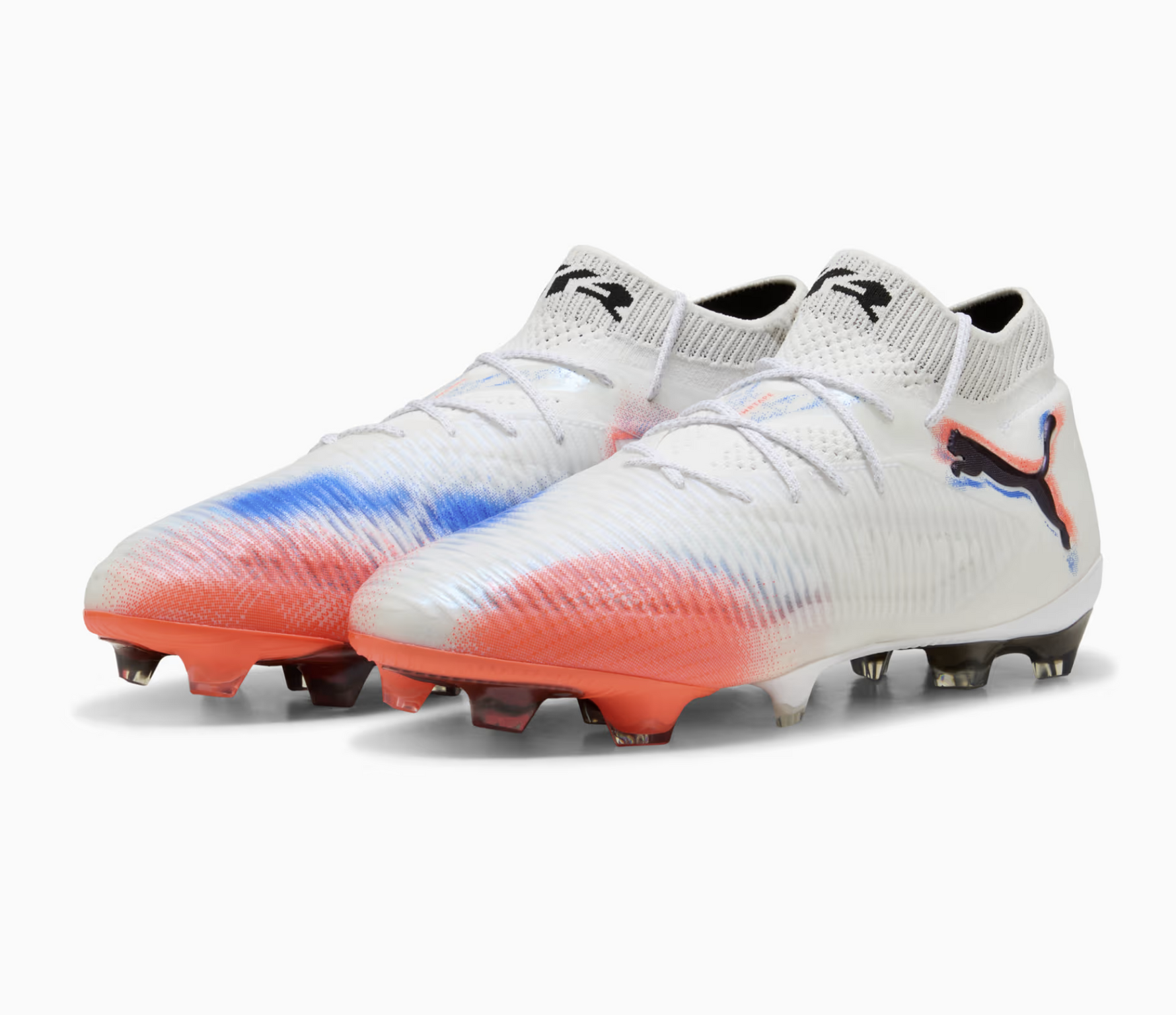 Puma Future 8 Ultimate FG Fussballschuh, weiss/schwarz/rot