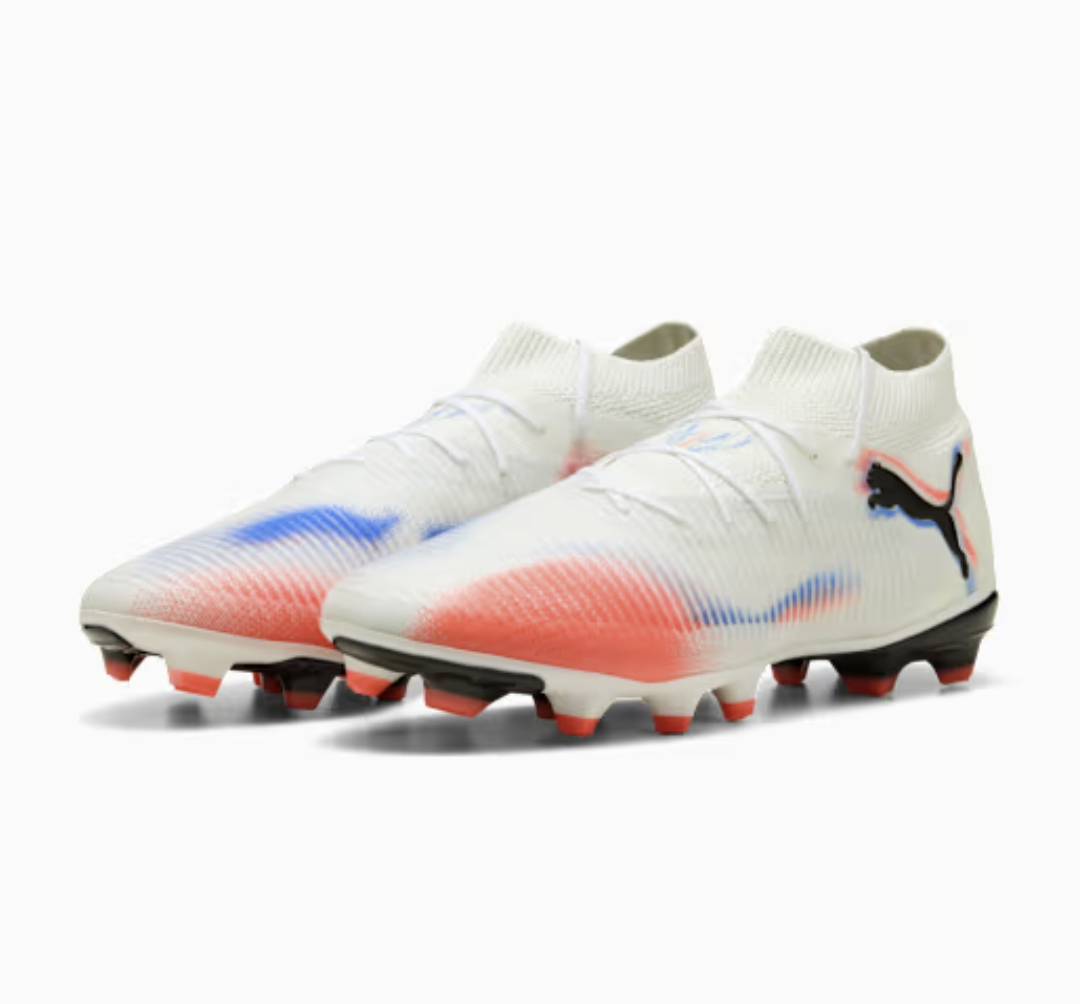 Puma Future 8 Pro FG/AG Fussballschuh, weiss/schwarz