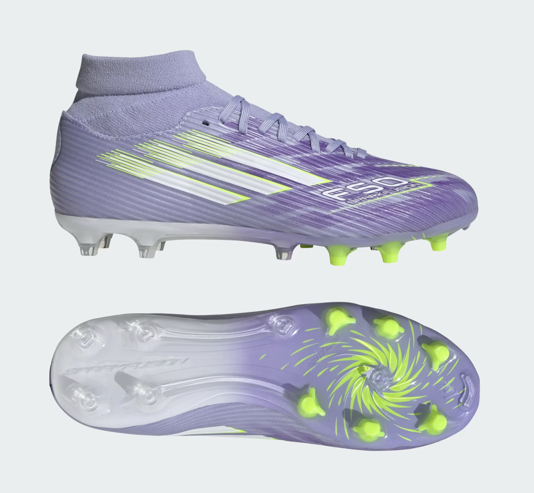 Adidas F50 Sparkfusion League FG/AG Damen Fussballschuh, violet/lemon