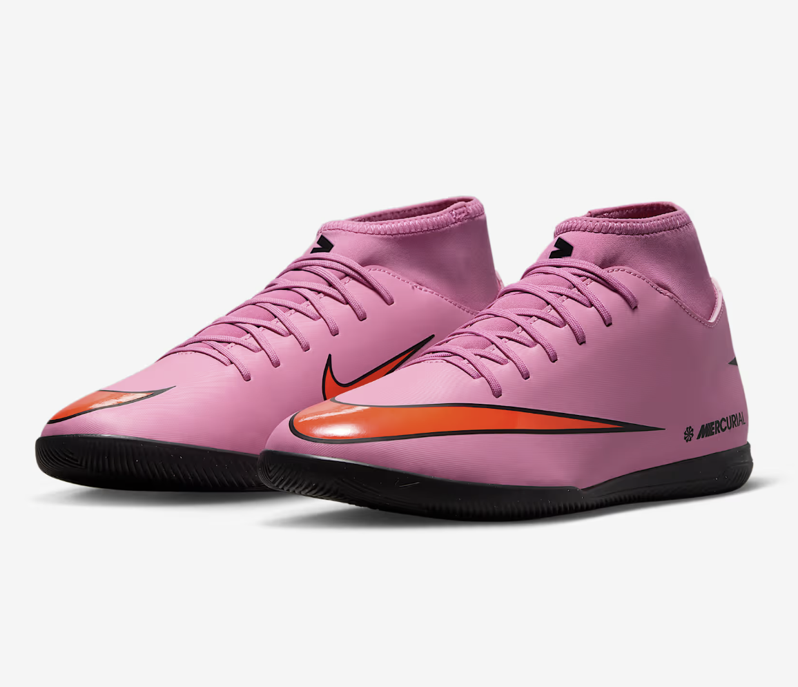 Nike Mercurial Superfly 10 Club IC Fussballhallenschuh, lila/orange