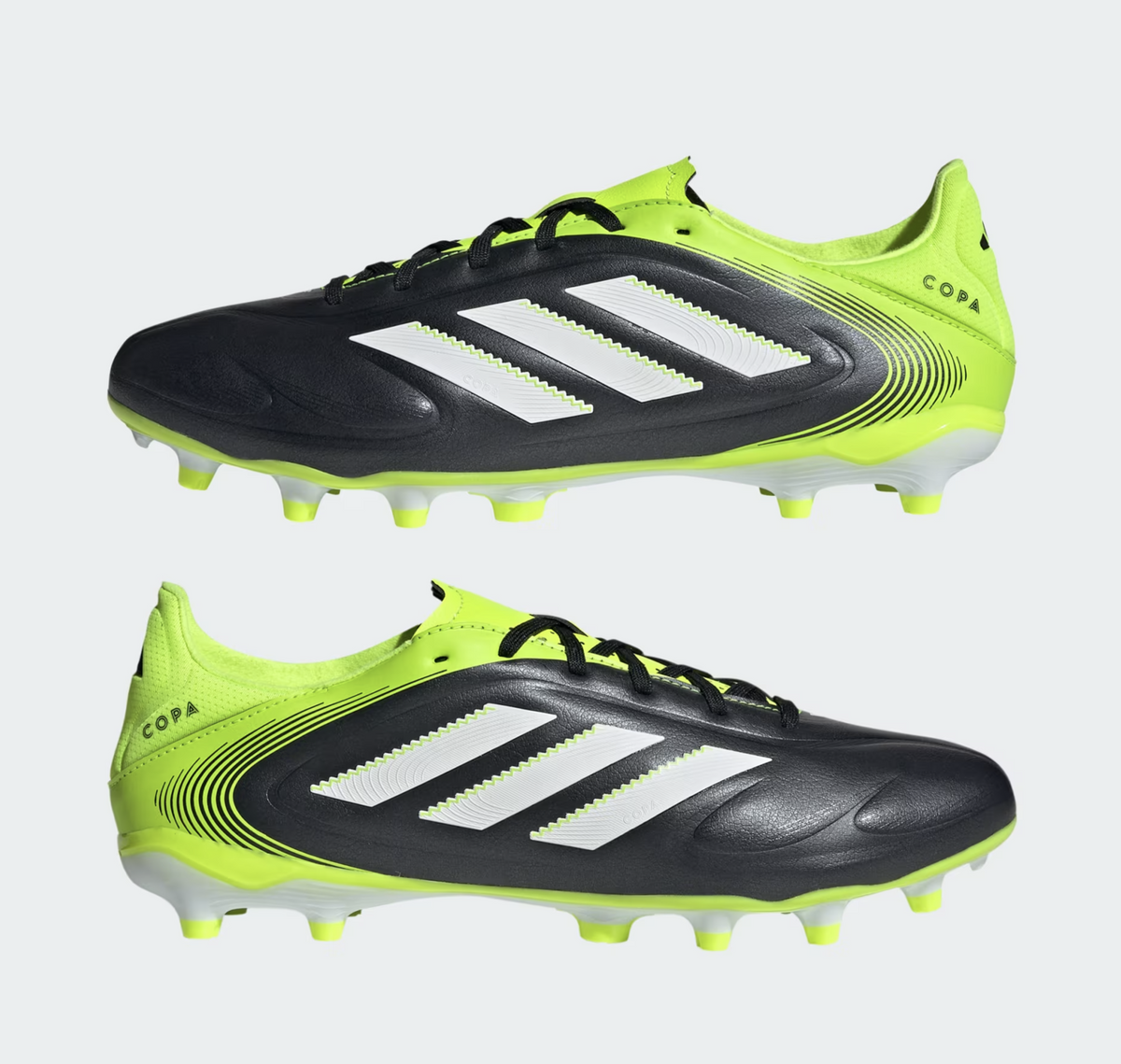 Adidas Copa Pure 3 League FG/MG Fussballschuh, schwarz/weiss/lemon
