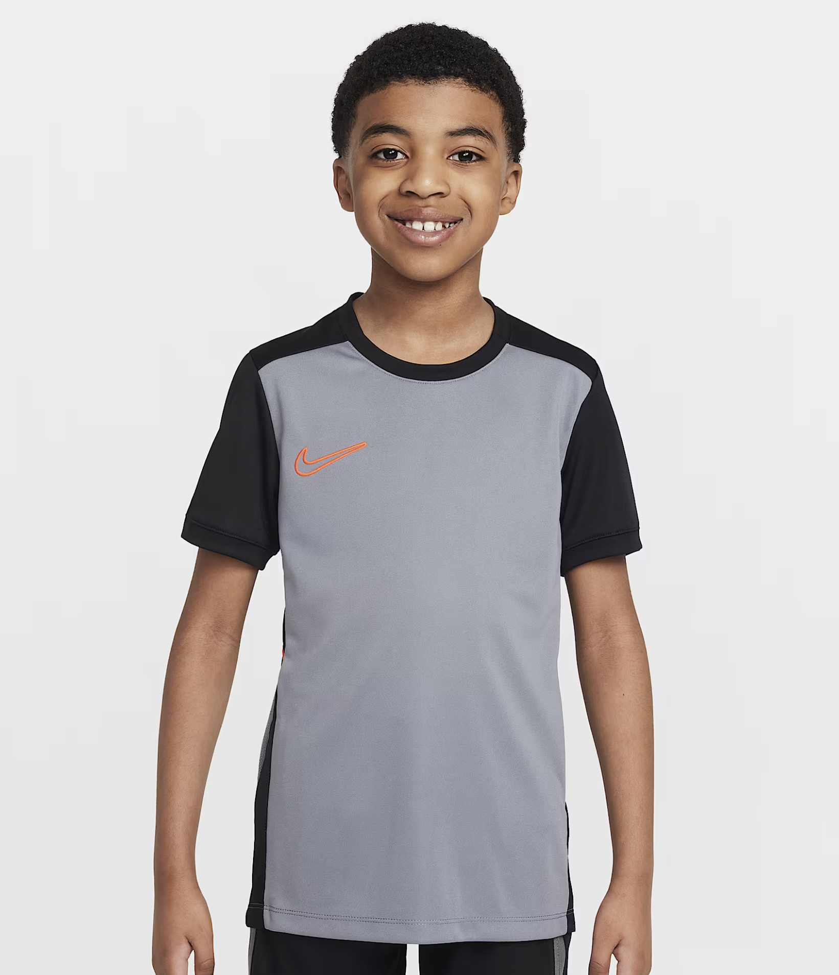Nike Academy Dri-FIT-Technologie Fussballoberteil Junior, grau/schwarz