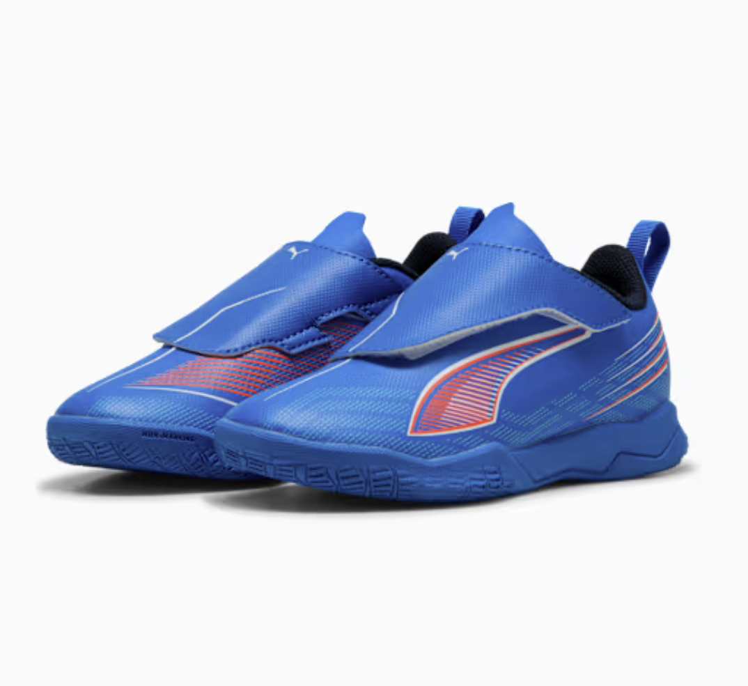 Puma Ultra 6 Play Futsal Junior Fussballhallenschuhe, blau