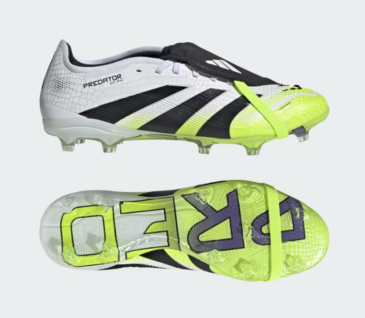 Adidas Predator Pro FT FG Fussballschuhe, weiss/schwarz/lemon