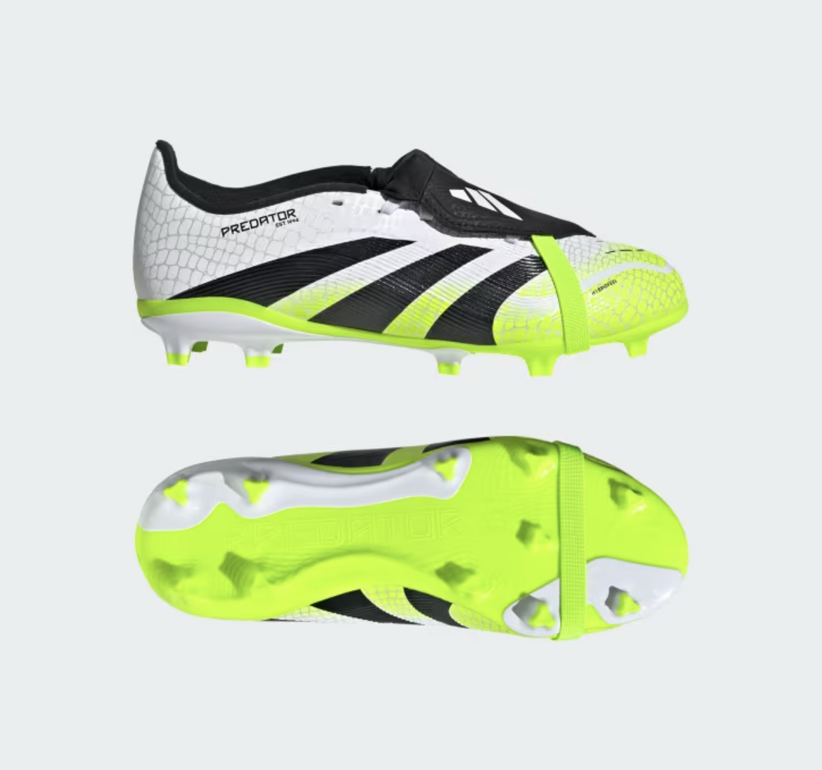 Adidas Predator League FT FG Junior Fussballschuhe, weiss/schwarz/lemon