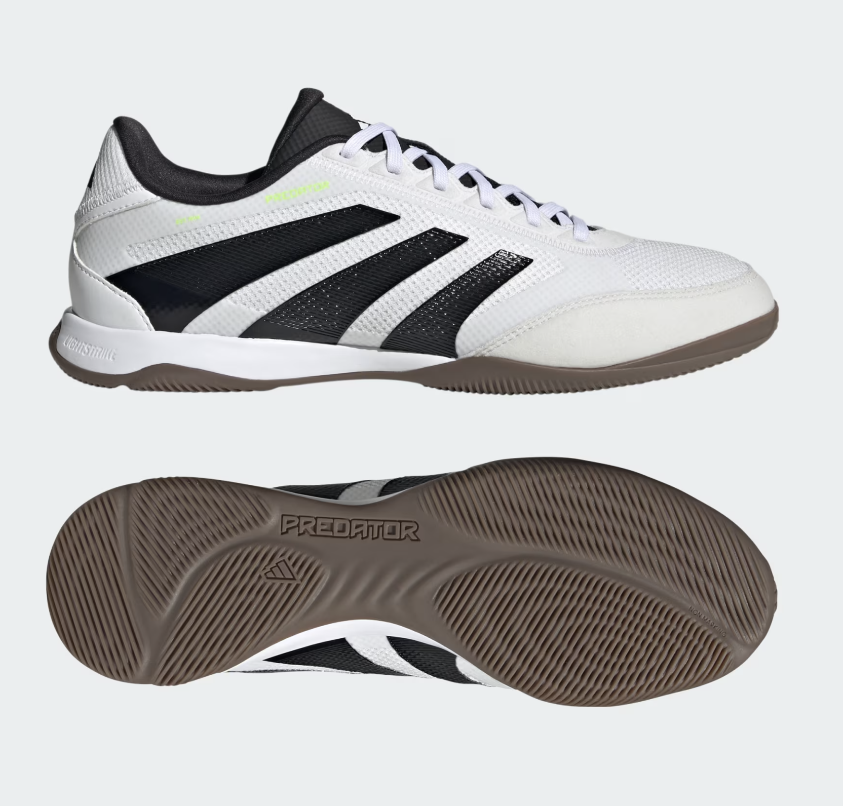 Adidas Predator League IN Fussballhallenschuhe, weiss/schwarz