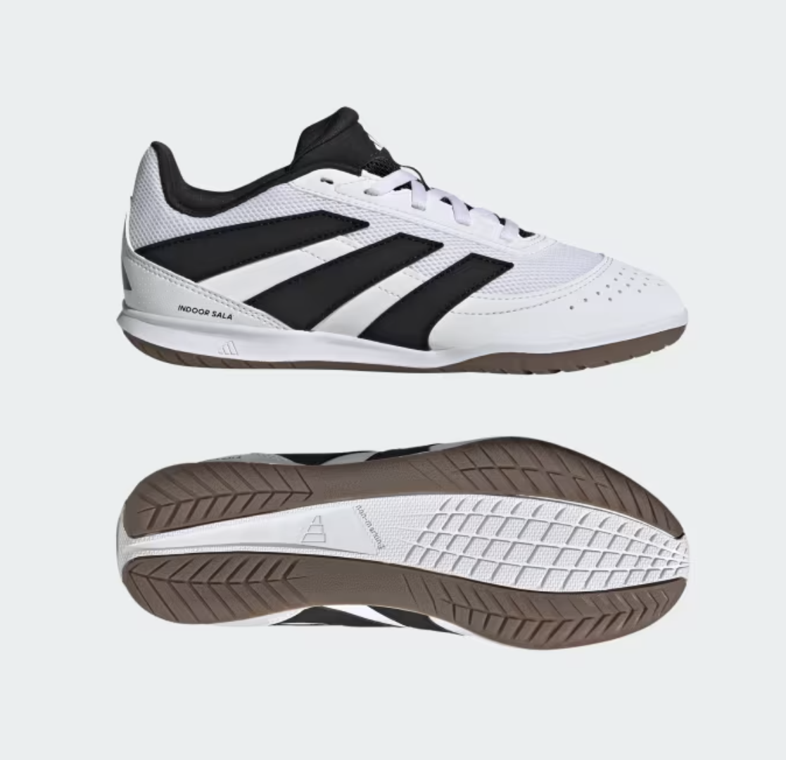 Adidas Predator Club SALA IN Junior Fussballhallenschuh, weiss/schwarz