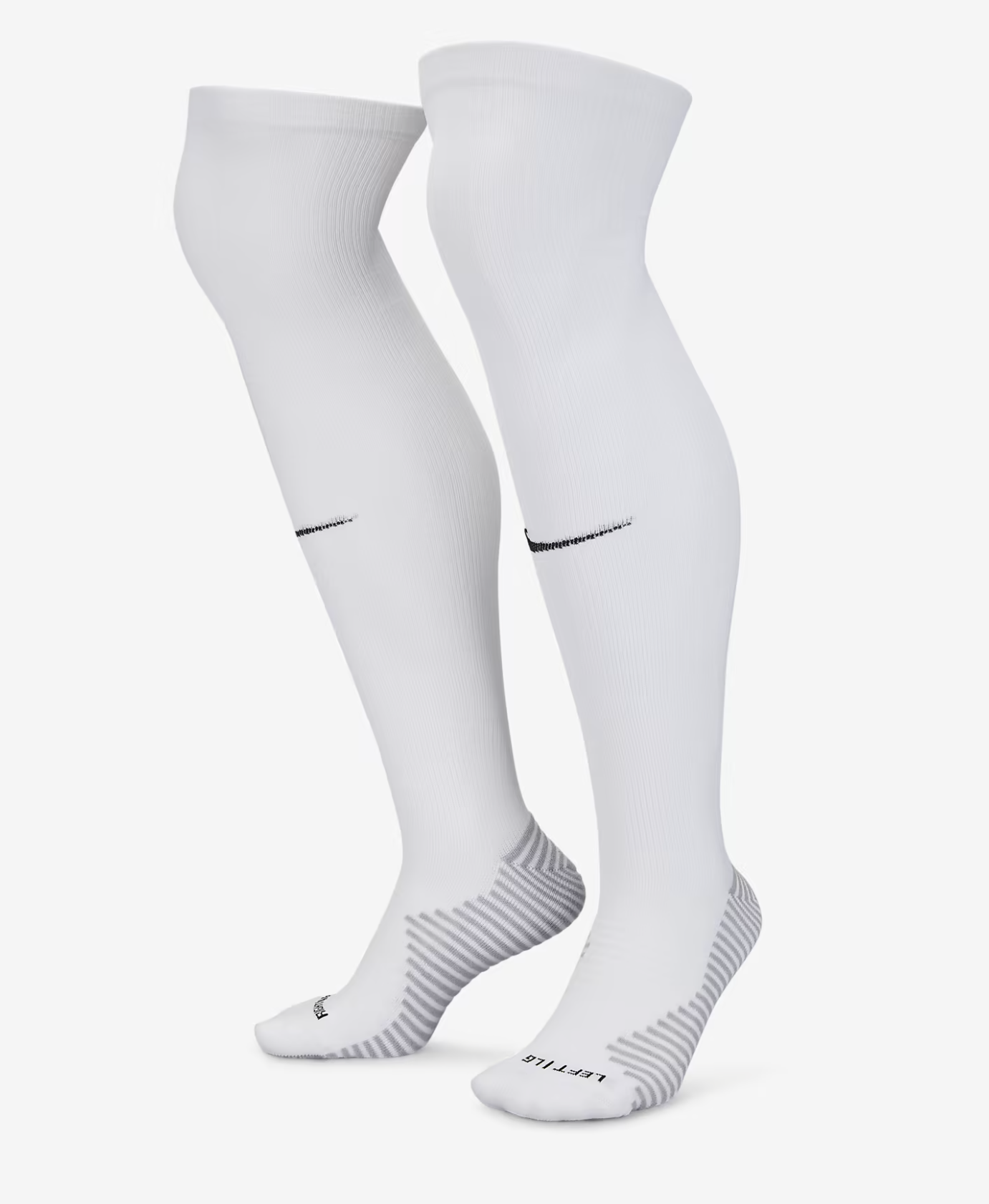 Nike Dri-FIT Strike Kniehohe Fussballsocken, weiss