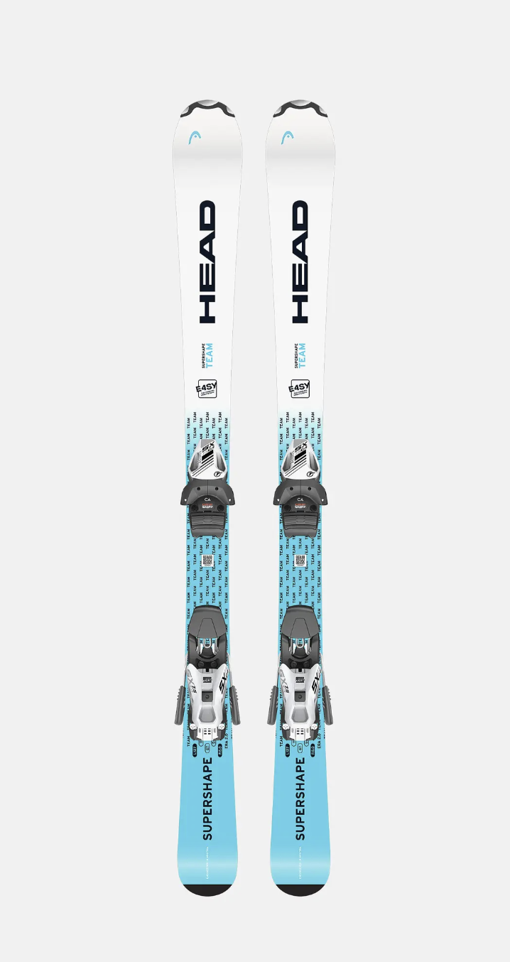 Head Supershape Team Easy JRS Junior Ski inkl. Bindung JRS 7.5 GW CA (ab 127cm), weiss/blau