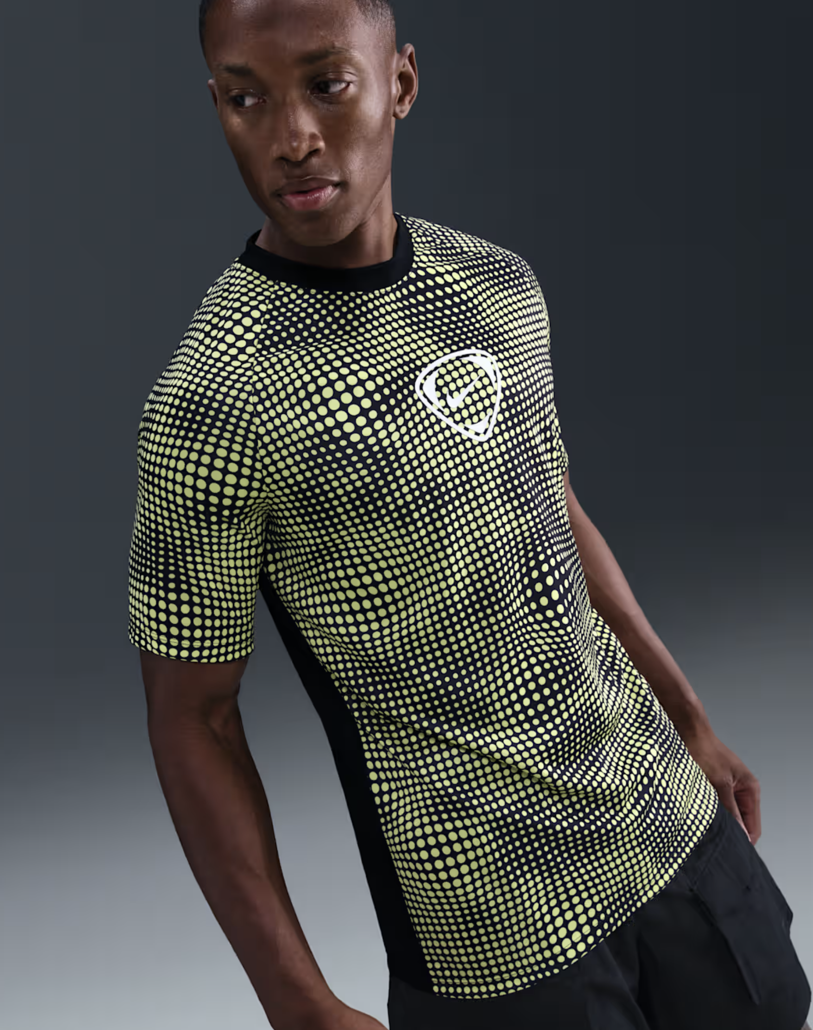 Nike Academy+ Dri-FIT Kurzarm Fussballoberteil, limelight/schwarz