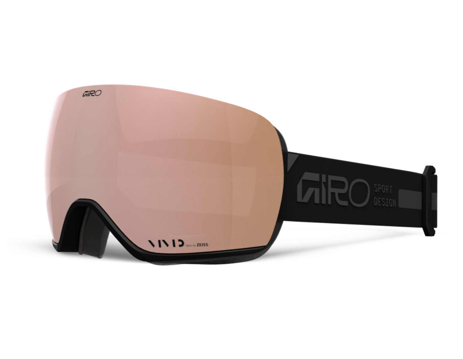 Giro Article II W Vivid Skibrille, schwarz/vividrosegold
