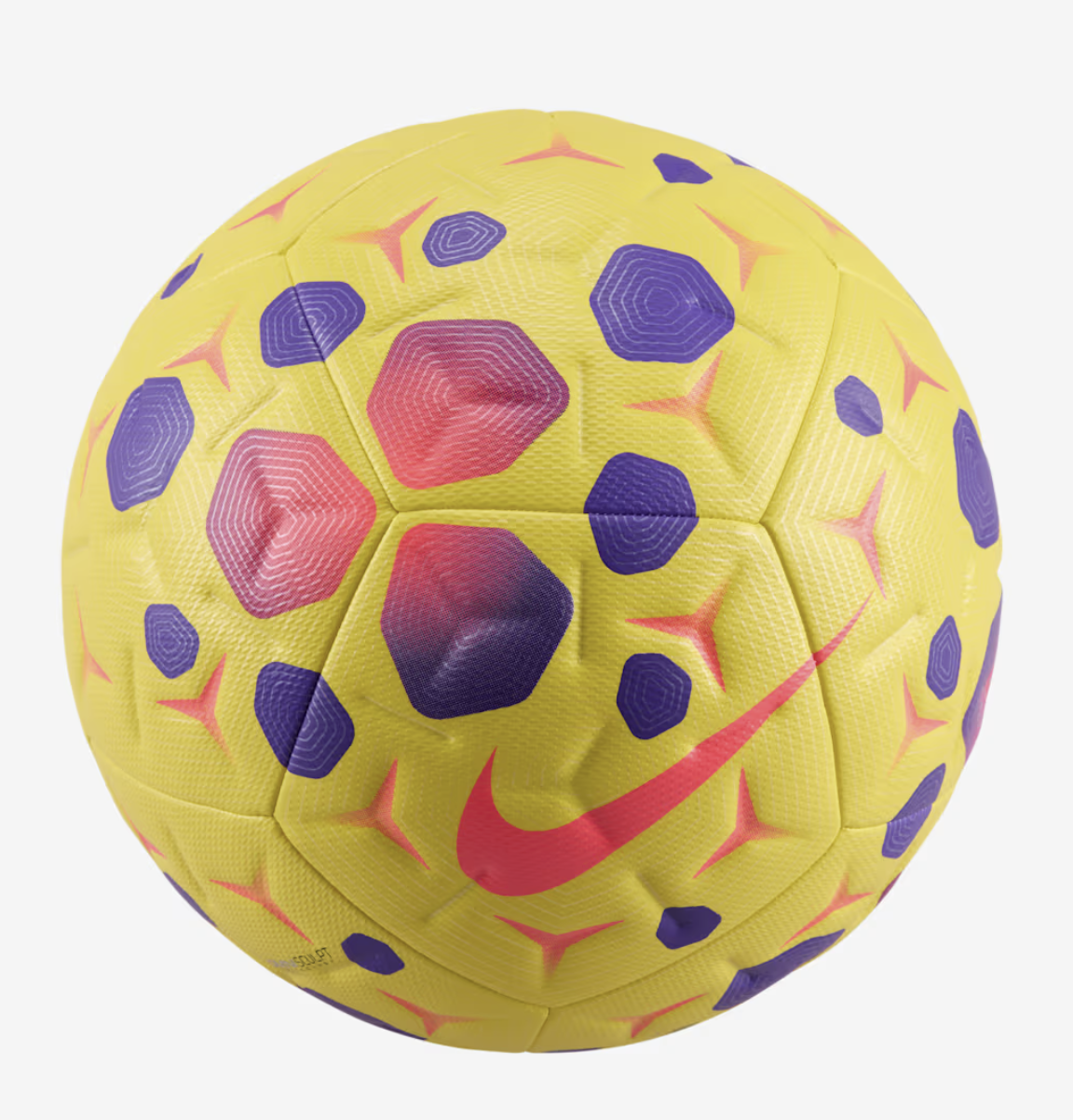 Nike Academy Plus Fussball, gelb/lila/pink