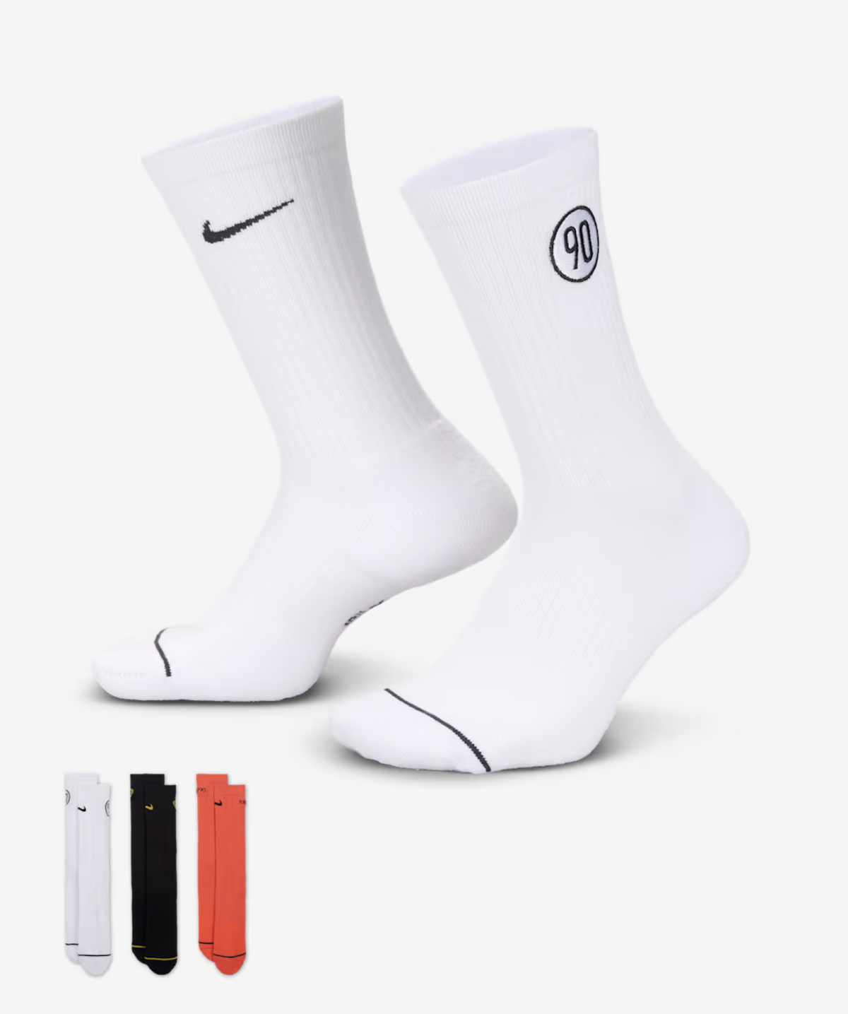 Nike Total 90 Everyday gepolsterte Crew-Socken (3 Paar), multicolor