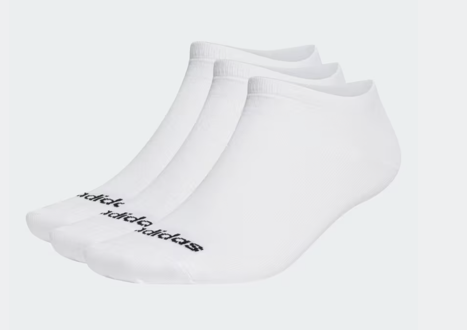 Adidas Feine Linear Low-Cut Socken (3 Paar), weiss