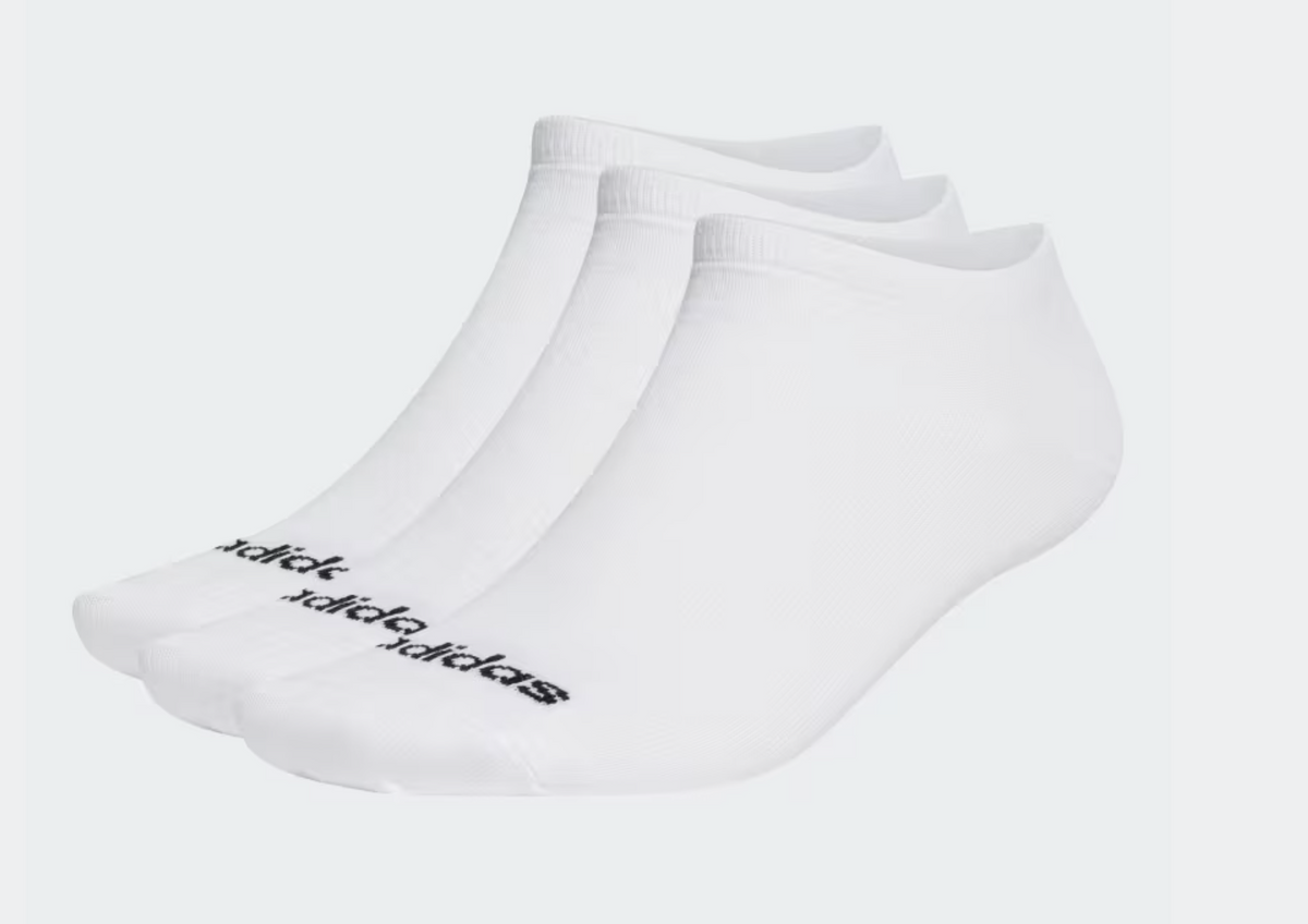 Adidas Feine Linear Low-Cut Socken (3 Paar), weiss