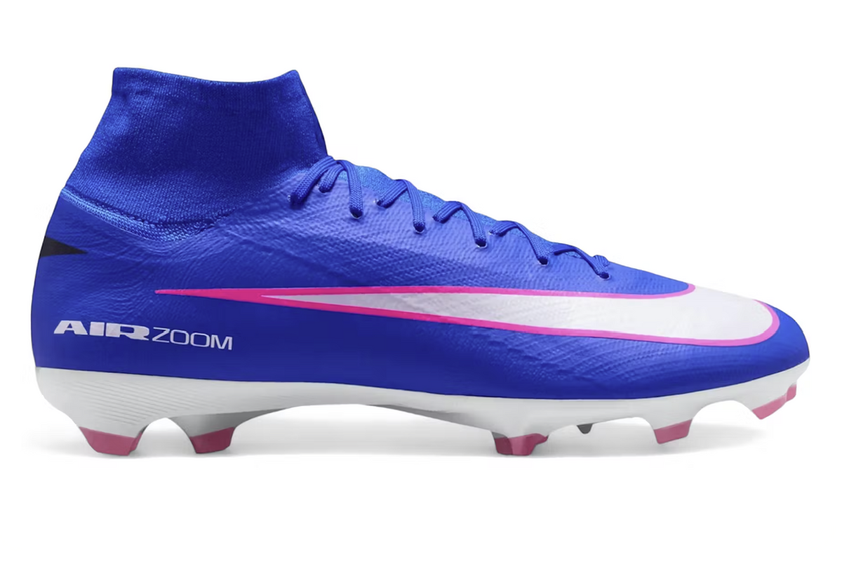 Nike Zoom Mercurial Superfly 10 Pro FG Fussballschuh, blau/weiss/pink