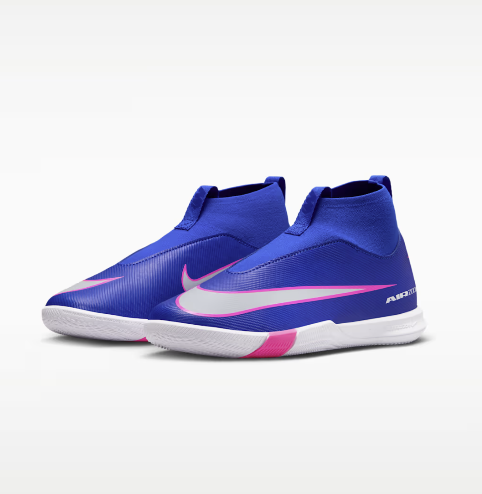 Nike Mercurial Superfly 10 Academy IC Junior Fussballhallenschuh, blau/weiss