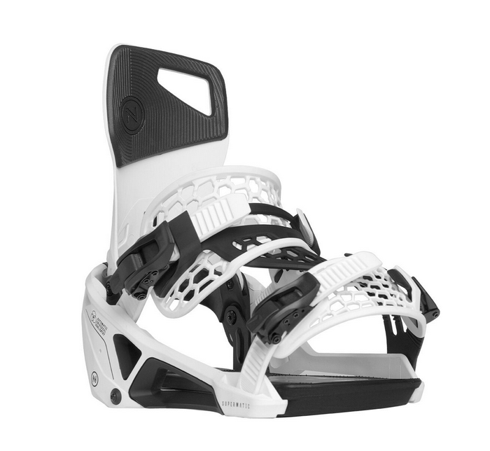 Nidecker Supermatic Snowboardbindung, schwarz/weiss