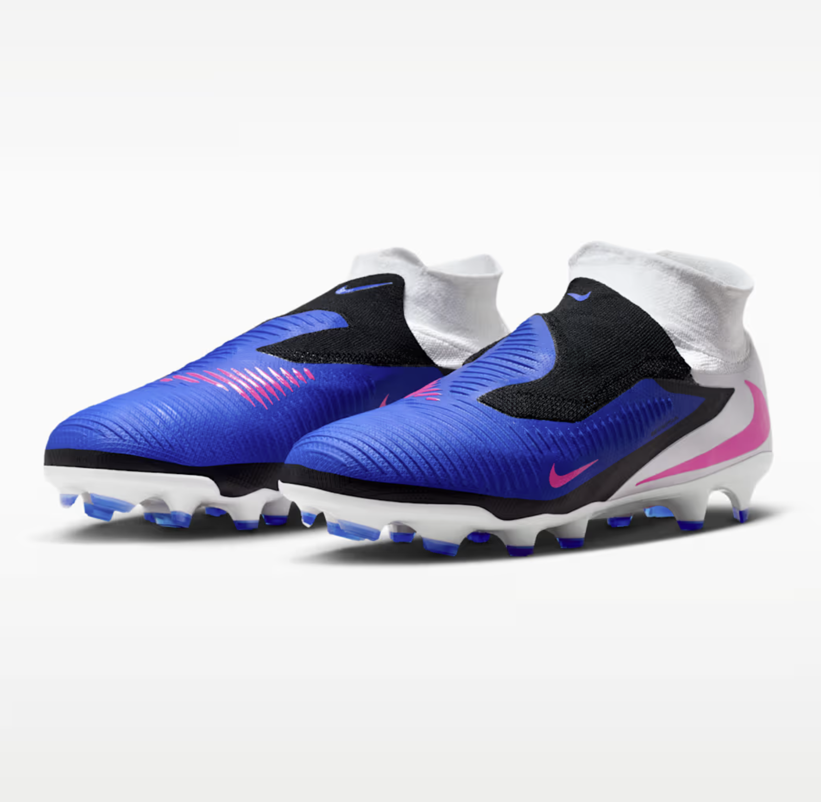 Nike Phantom 6 High Pro Fussballschuh, blau/pink