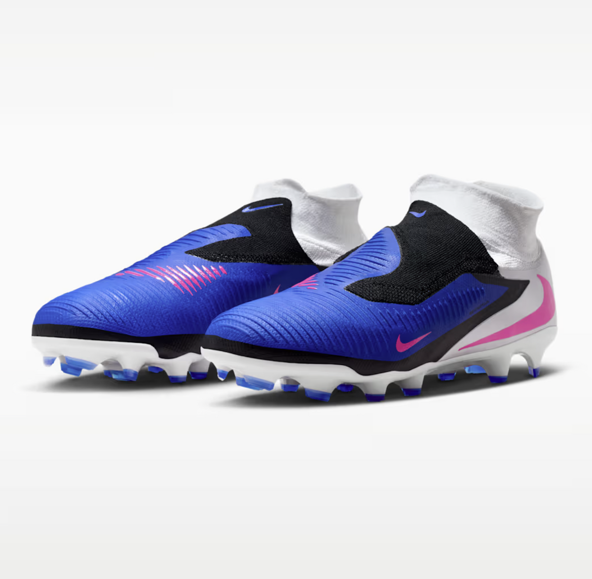 Nike Phantom 6 High Pro Fussballschuh, blau/pink