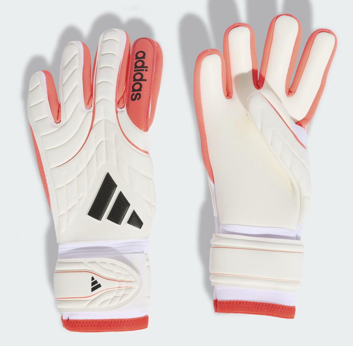 Adidas Copa League Junior Torwarthandschuhe, weiss/rot/schwarz