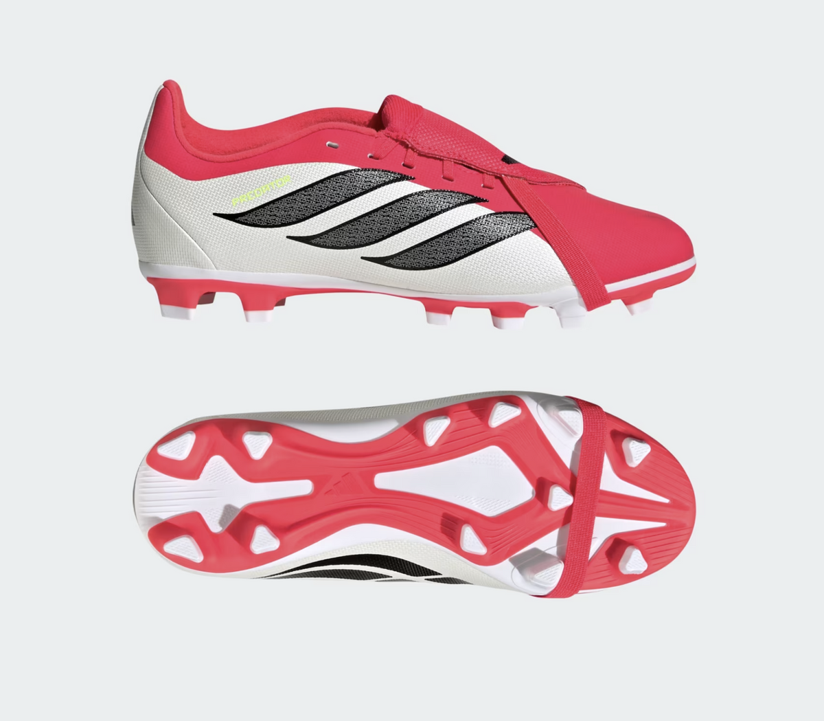 Adidas Predator Club FT FG/MG Junior Fussballschuhe, rot/schwarz/weiss
