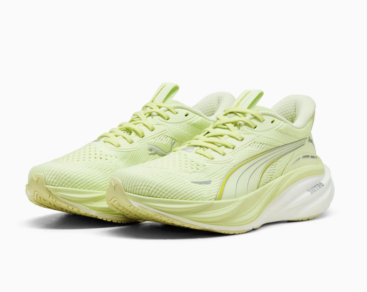 Puma Magnify NITRO 3 Damen Laufschuhe, apple/lime