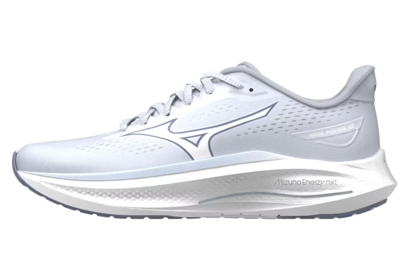 Mizuno Wave Inspire 22 Damen Support Road Runningschuhe, water/weiss/ice