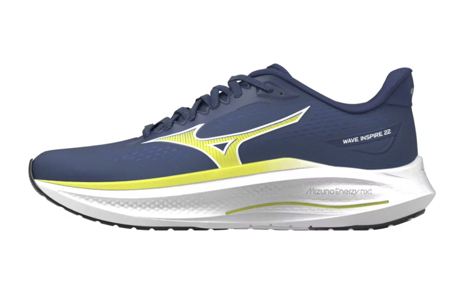 Mizuno Wave Inspire 22 Herren Support Road Runningschuhe, blau/gelb